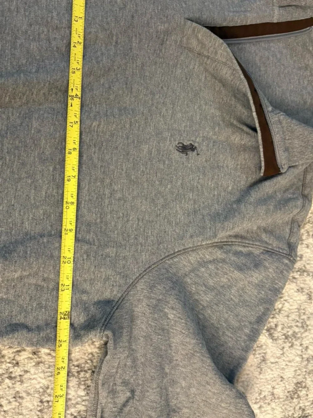 Men’s XL Polo Ralph Lauren Grey Quarter Zip Sweater